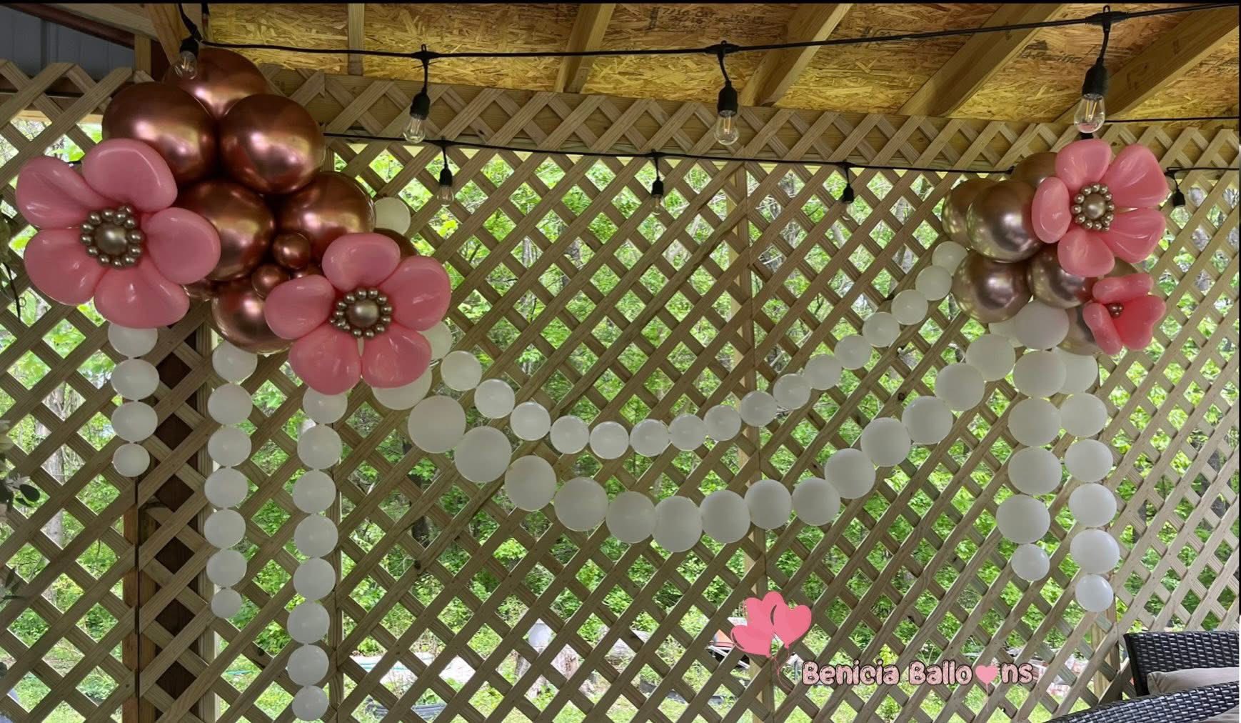 Fondo con globos para balloon fashion