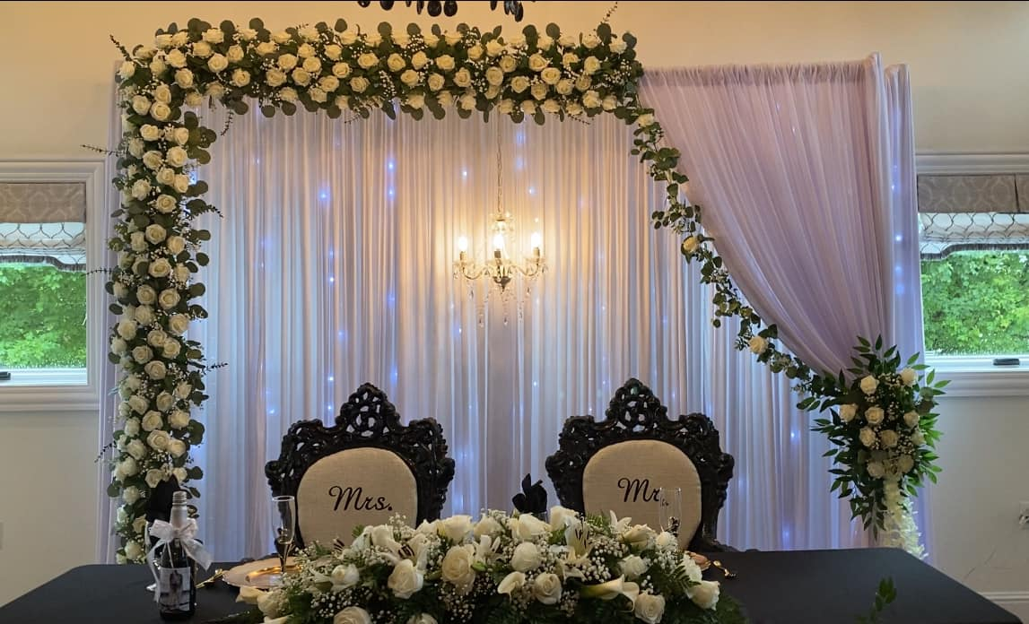 Decoración de matrimonio elegante